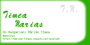 timea marias business card